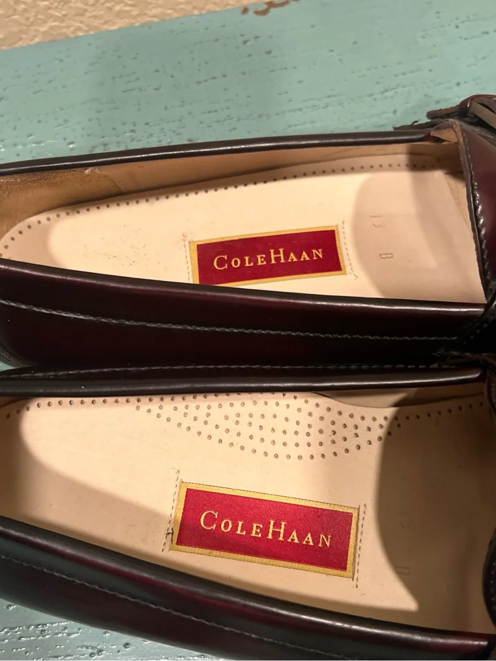Cole Haan Men’s Brown Kiltie Loafers with Buckle